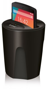 Qi-Ladegerät - Der Wireless-Charger-fuers-Auto-im-getraenkehalter